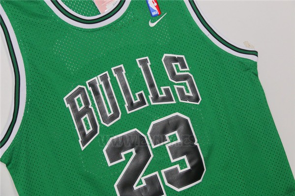 Camiseta Chicago Bulls Michael Jordan #23 Retro Patricks Day Verde